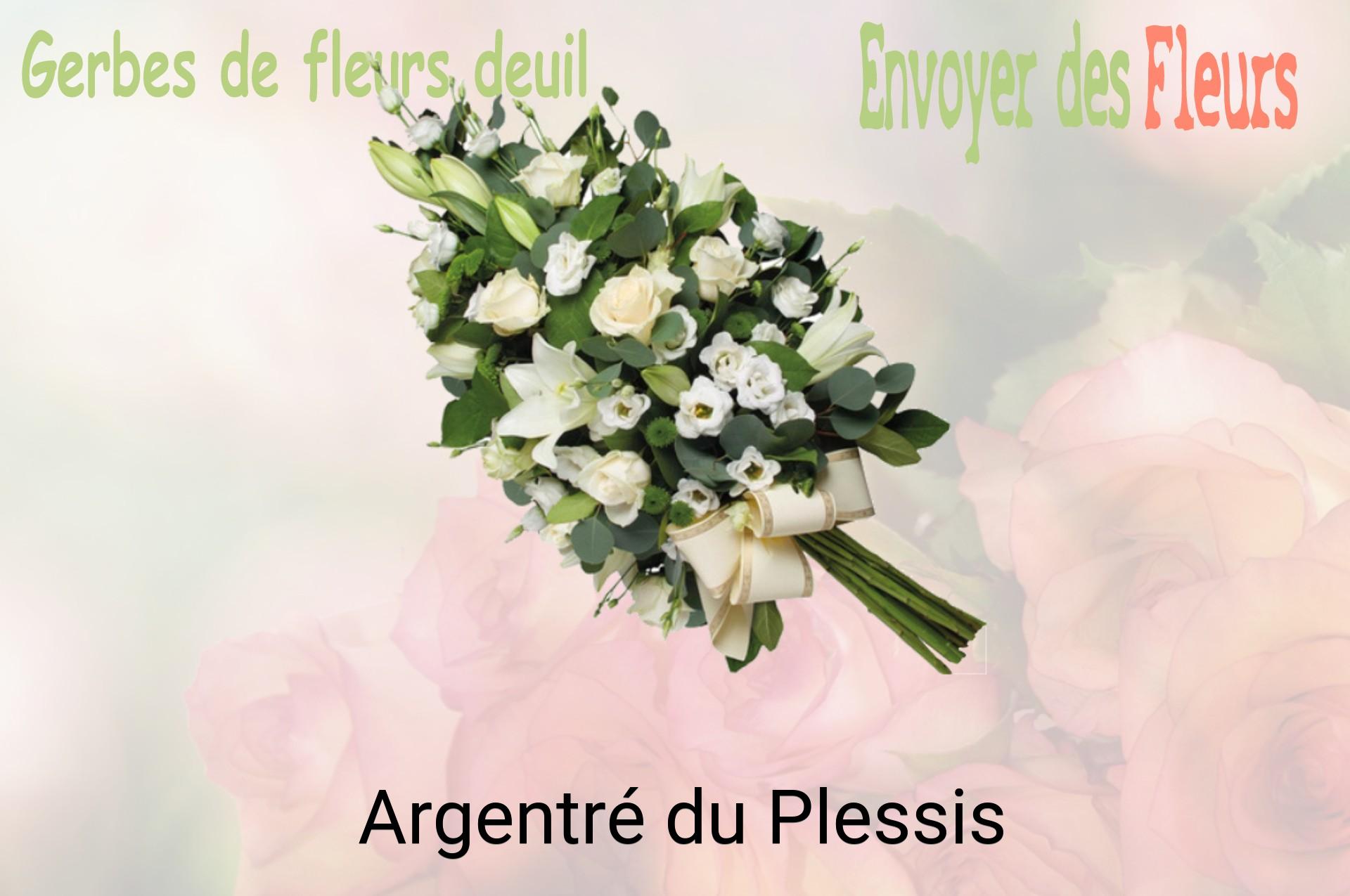 Gerbe de fleurs de deuil livrée à Argentré-du-Plessis